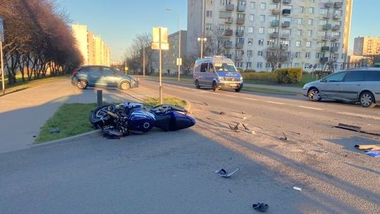 Gorzów. Wypadek z udziałem motocyklisty