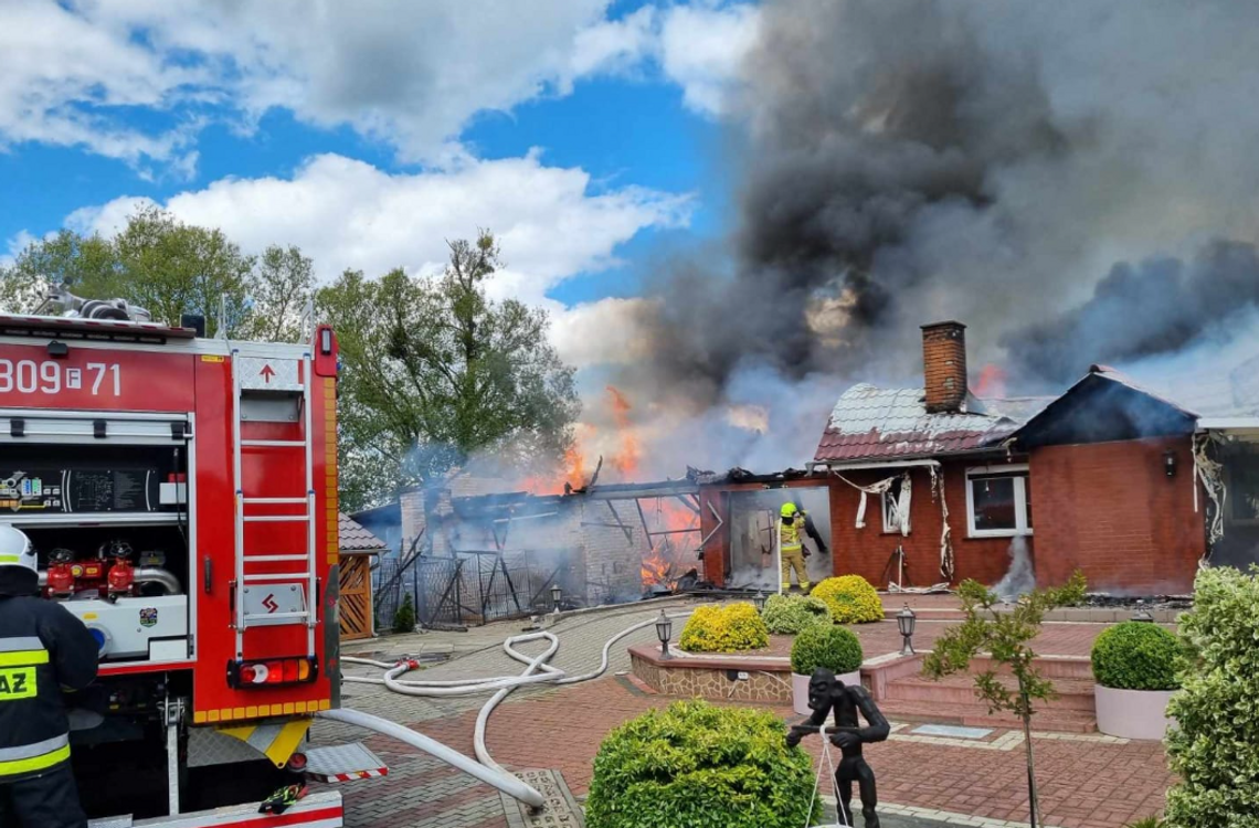 Pożar domu koło Gorzowa